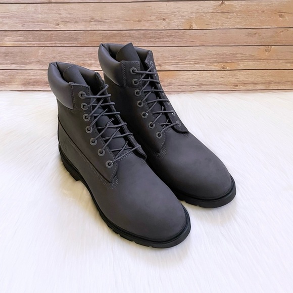 Timberland Men’s Classic 6” Waterproof Dark Grey Boots - Picture 5 of 7